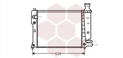 VAN WEZEL Radiaator,mootorijahutus 40002092